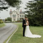 Elsa and Winston in front of the Inn