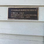 landmark sign at Jedediah Hawkins Inn